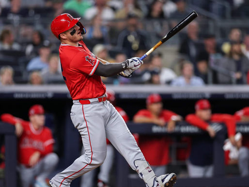 Mike Trout putting on a show at Yankee Stadium, homering five times in the series 