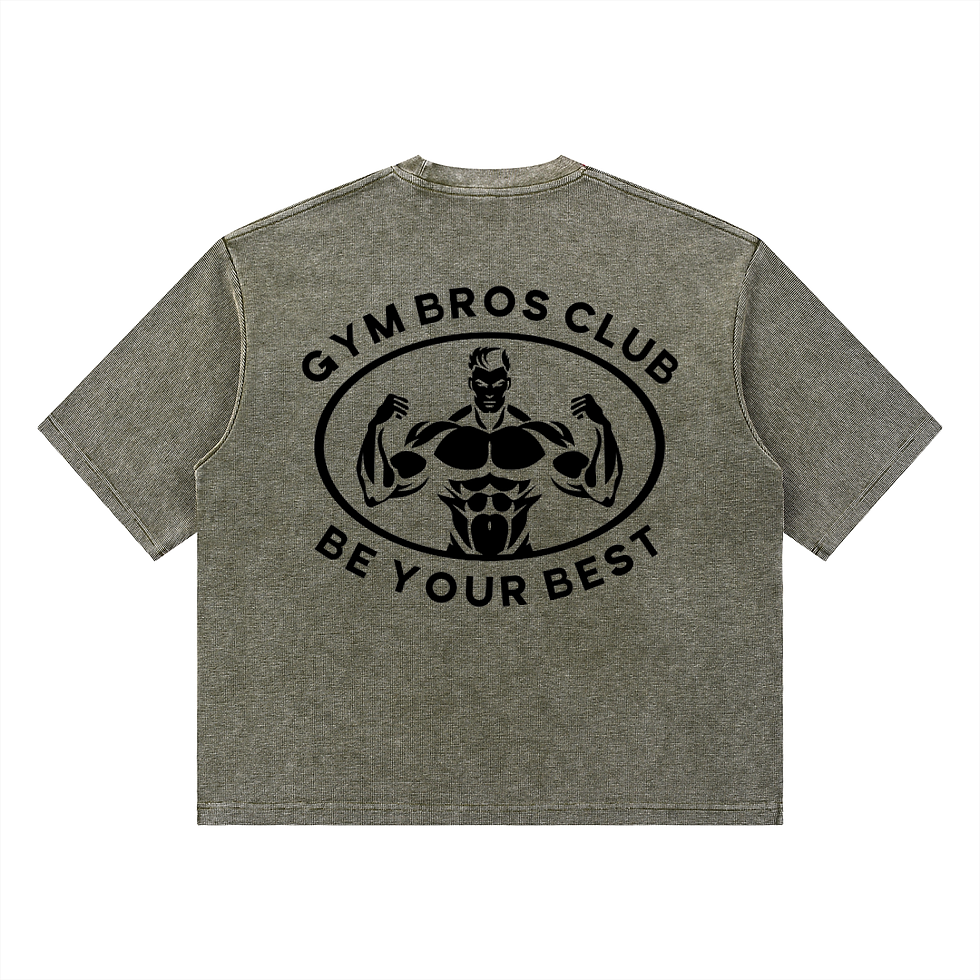 Thumbnail: Unisex Mineral Wash Waffle Boxy T-Shirt