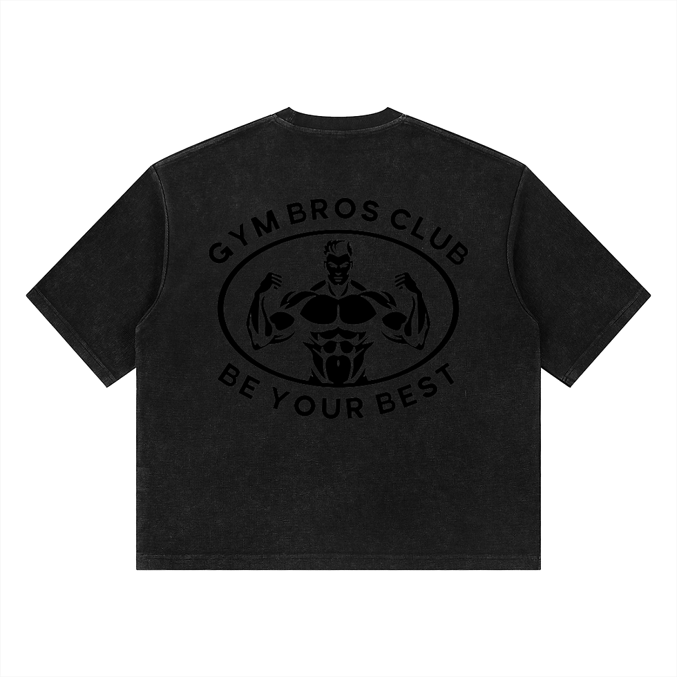 Thumbnail: Unisex Mineral Wash Waffle Boxy T-Shirt