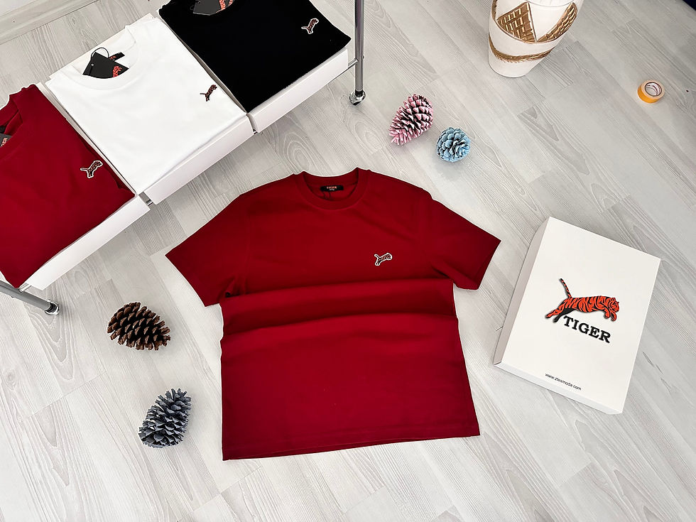 Küçük resim: TIGER Bisiklet Yaka Bordo