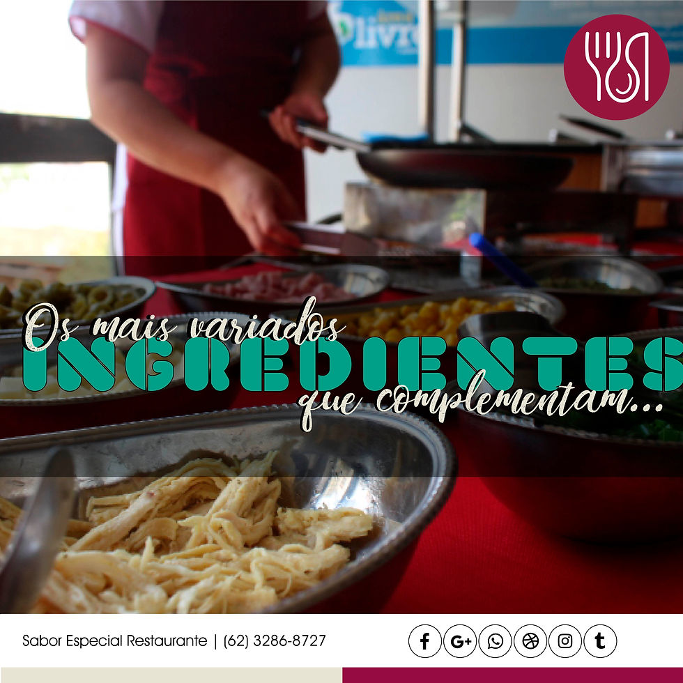 Os ingredientes complementam uma refeição