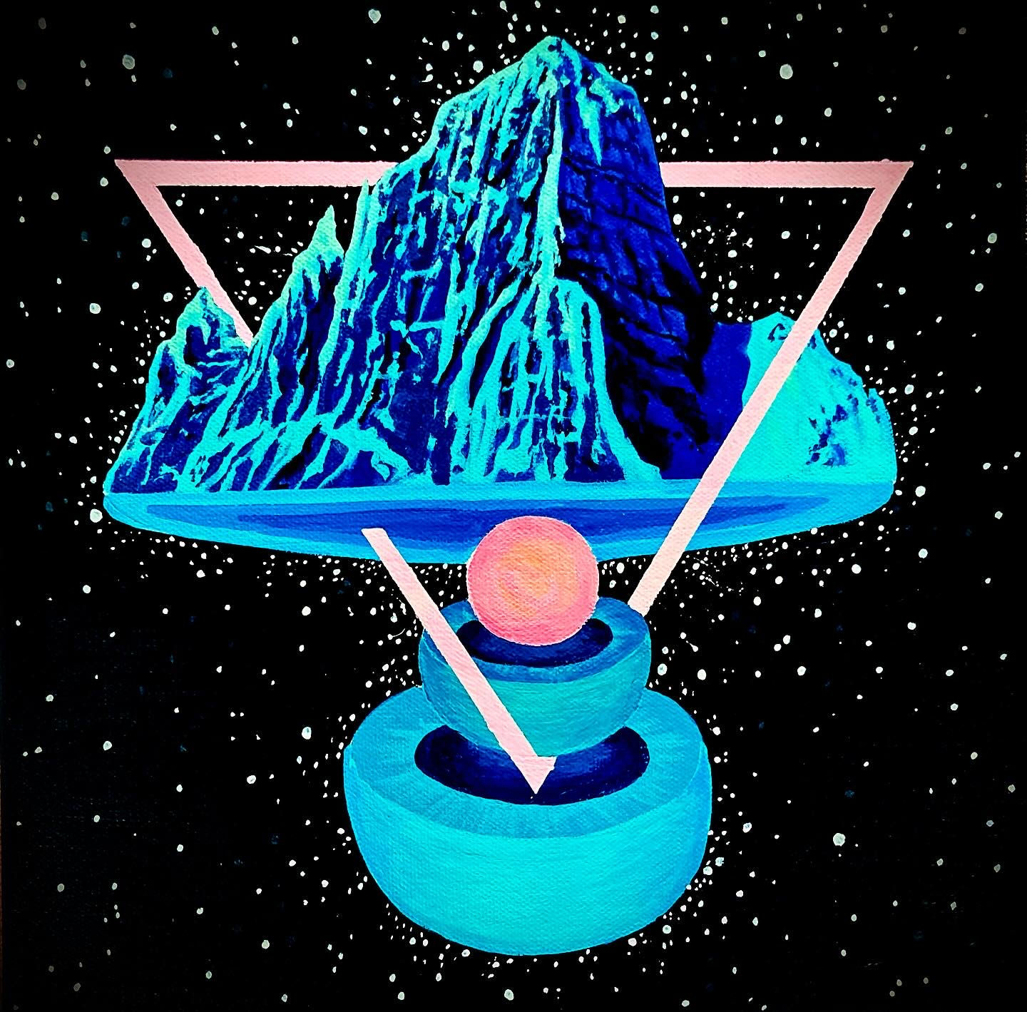 “St. Nick Galactica” Original 12x12