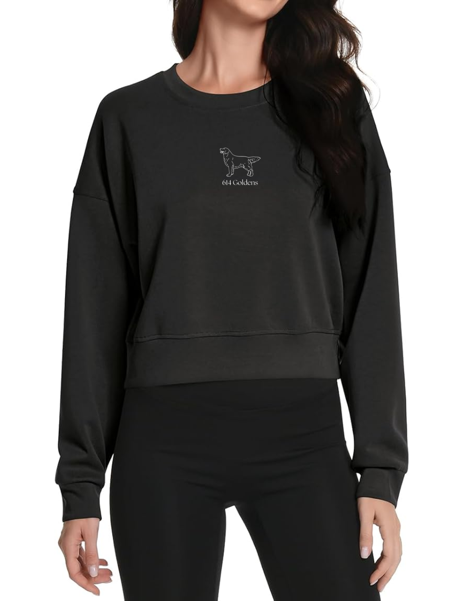 WOMEN'S MODAL CROPPED SWEATSHIRT