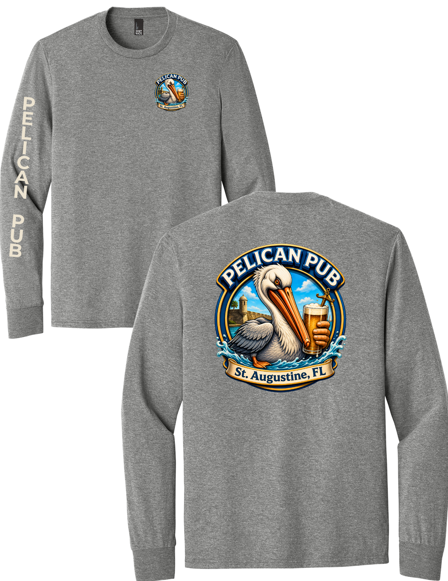 Pelican Pub Long Sleeve Tri-Blend