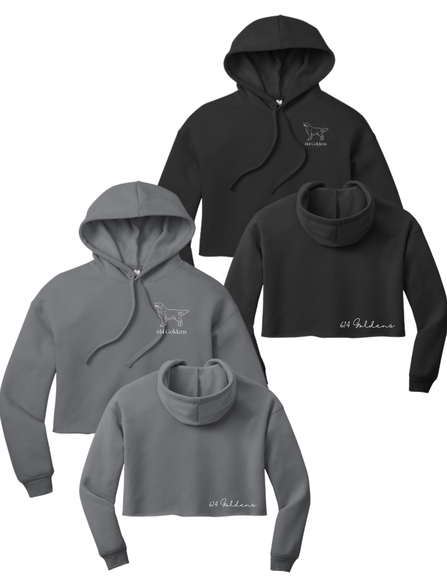 WOMEN'S SPONGE FLEECE CROPPED HOODIE