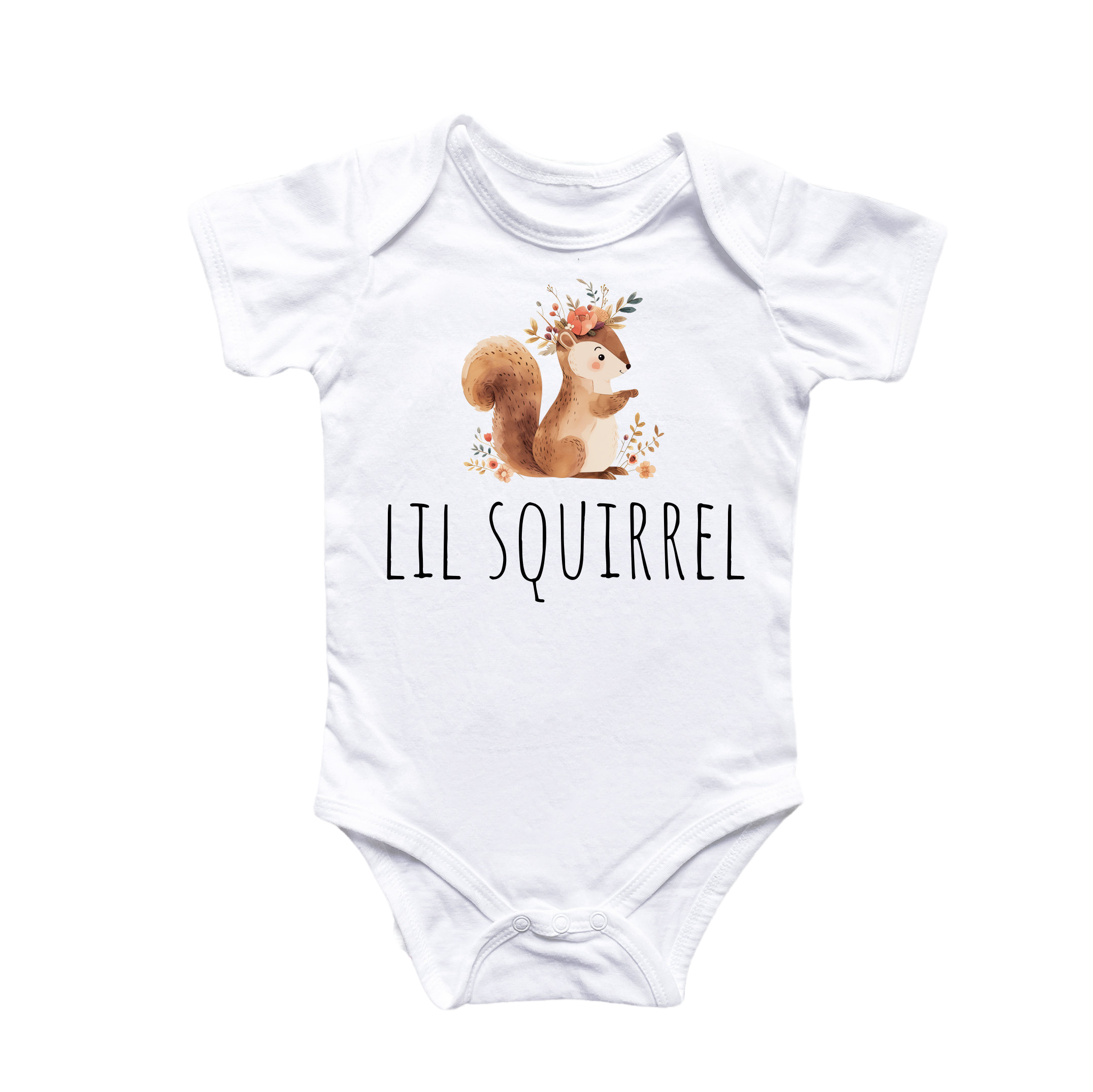 Little Squirrel - Baby Boy Girl Clothes Infant Bodysuit Funny Cute Newborn