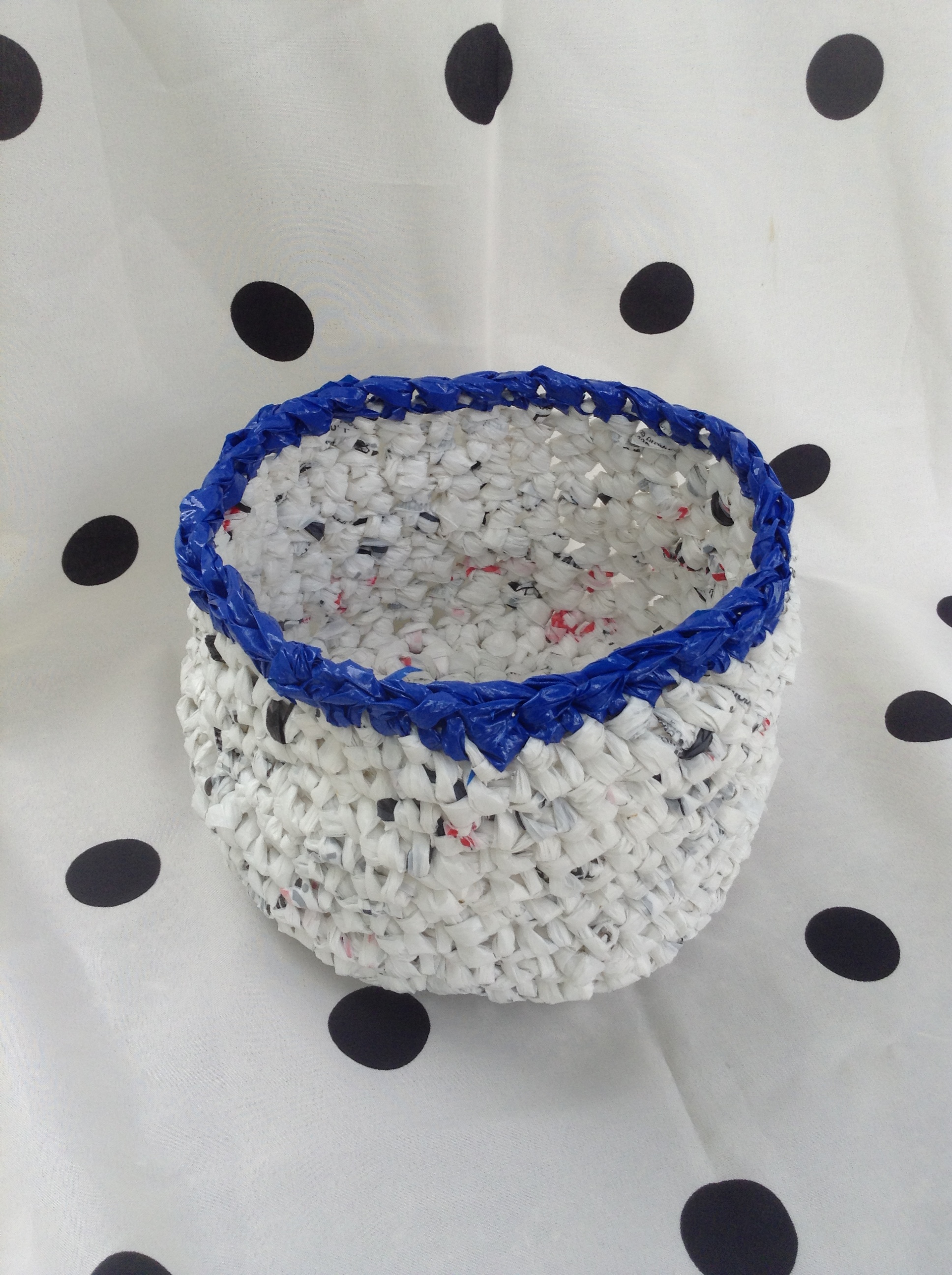 Blue & White Basket
