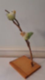 Treetop Two Parakeets $30