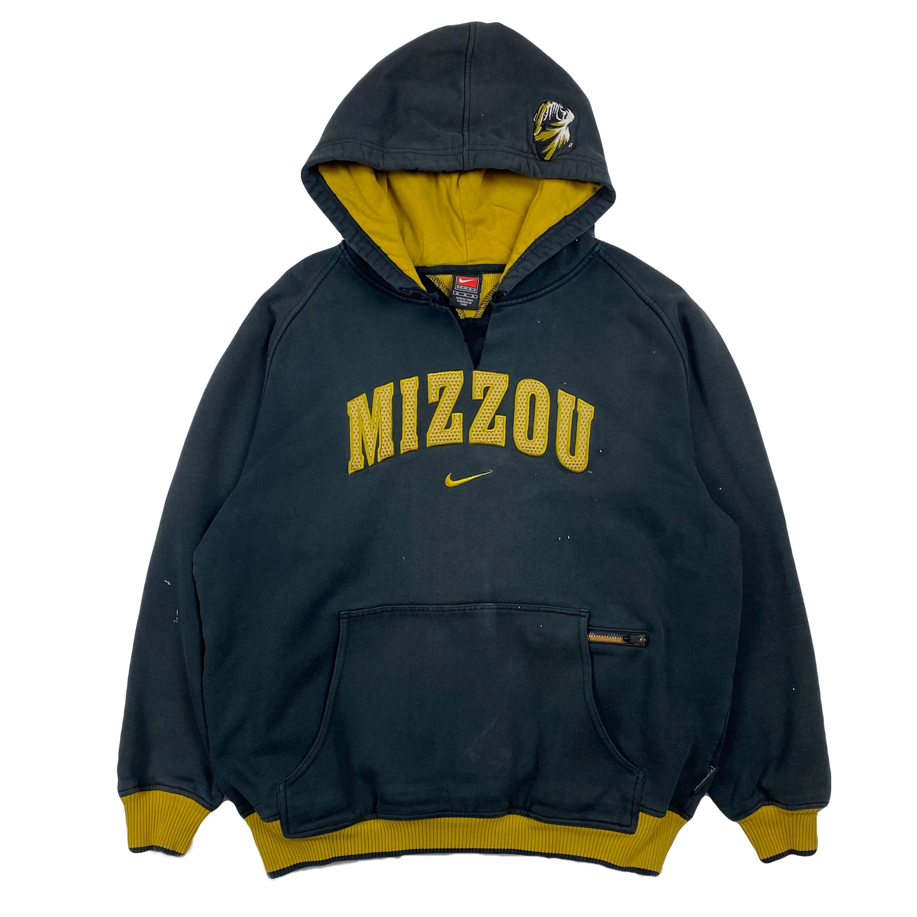 2000s Nike Mizzou Tigers Center Swoosh Hoodie Size M