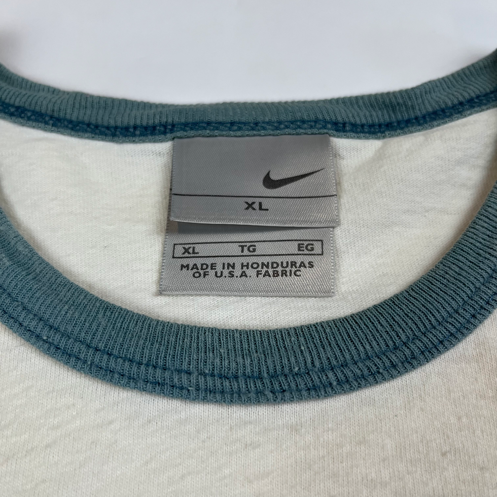 Thumbnail: Nike Spellout Y2K Ringer T-Shirt Size XL