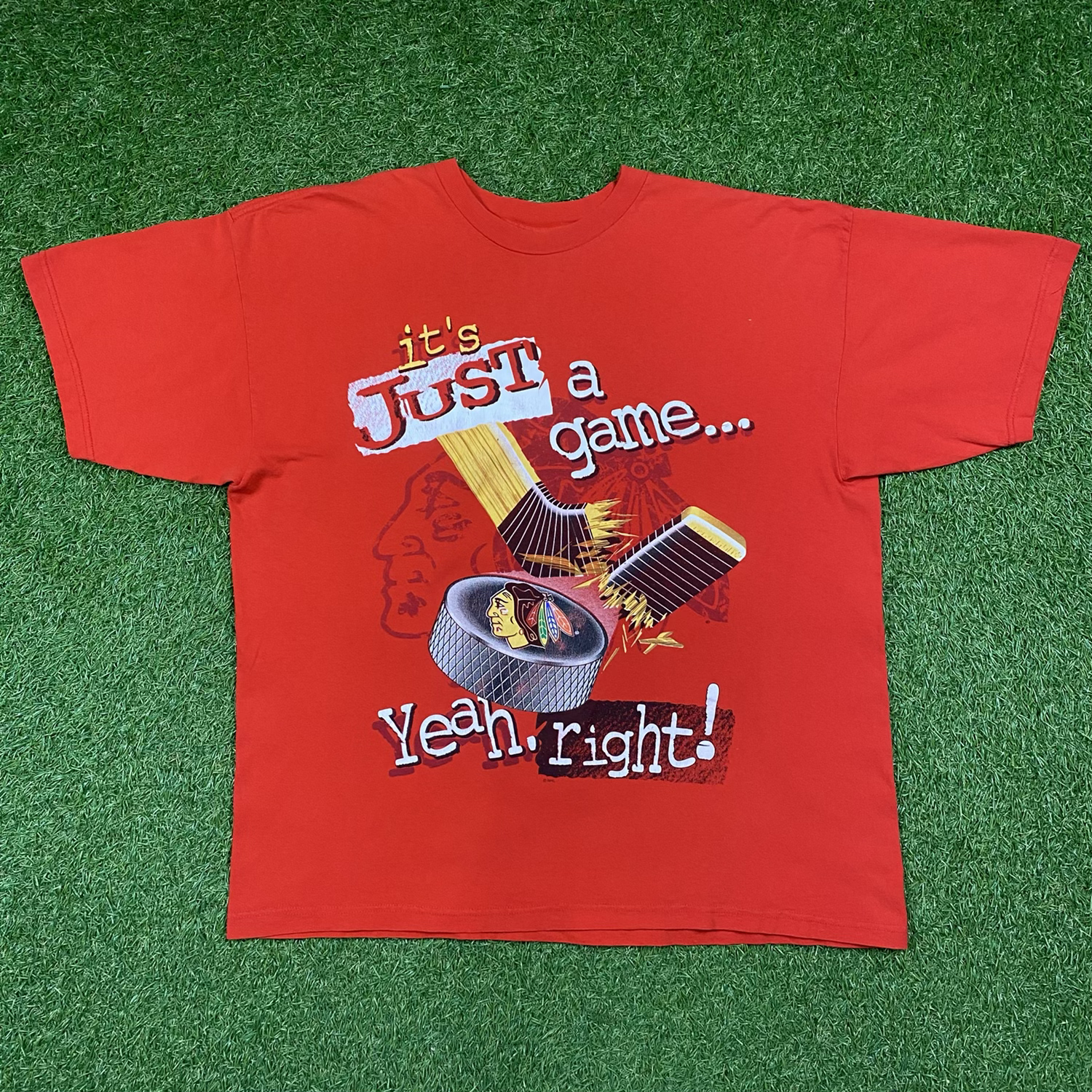 90s Chicago Blackhawks NHL T-Shirt Size XL