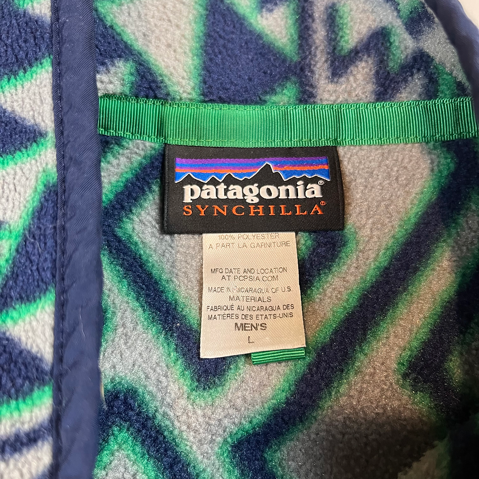 Thumbnail: Patagonia Synchilla Fleece Aztec Pullover Size L
