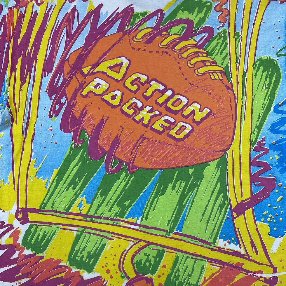 Thumbnail: 90s Action Packed Racing All Over Print T-Shirt Size XL