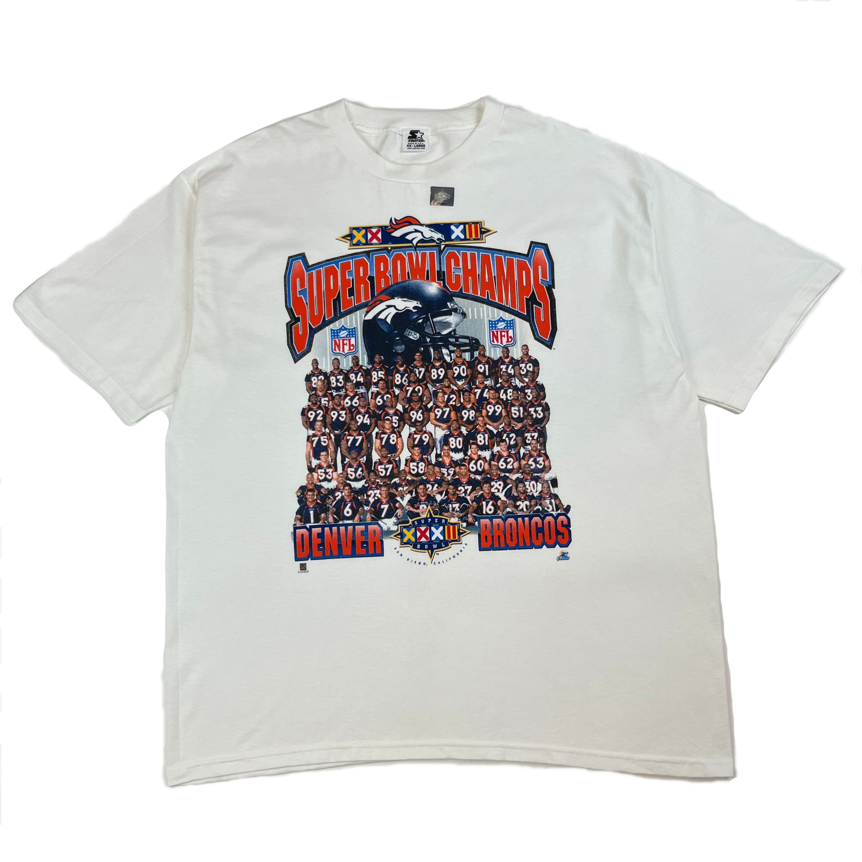 1998 Denver Broncos Starter Superbowl T-Shirt Size XXL