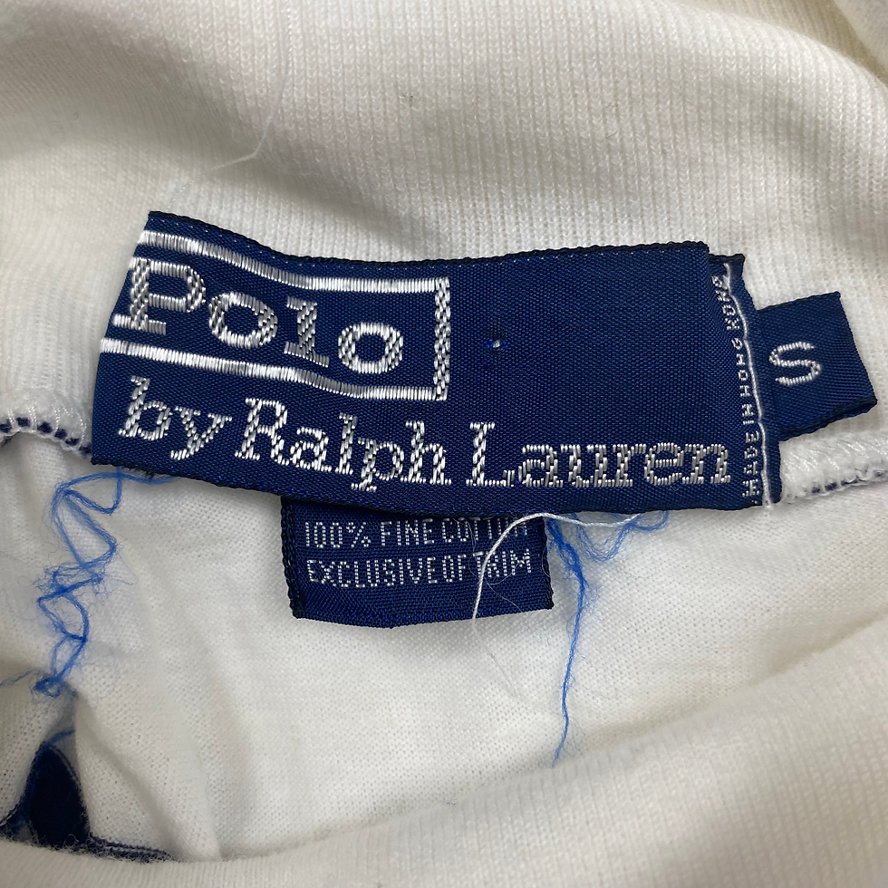 Thumbnail: 90s Polo Ralph Lauren Striped Turtle Neck Size S