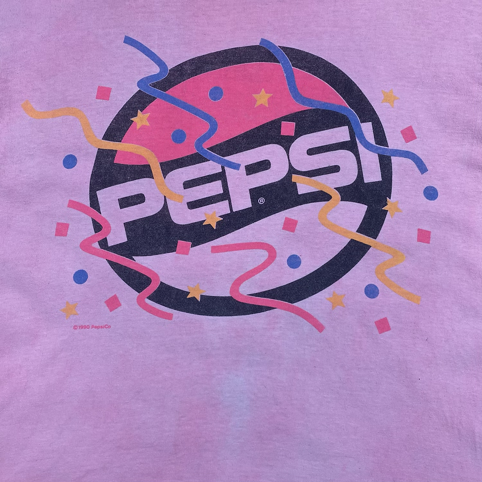 Thumbnail: 1990 Pepsi Cola Logo T-Shirt Pink Size L