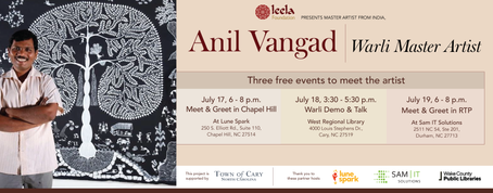 Three Opportunities to see Master Warli Artist, Anil Vangad speak about his work