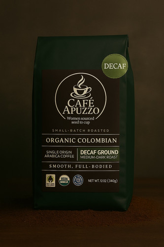Organic Colombian Decaf Ground | Café Apuzzo
