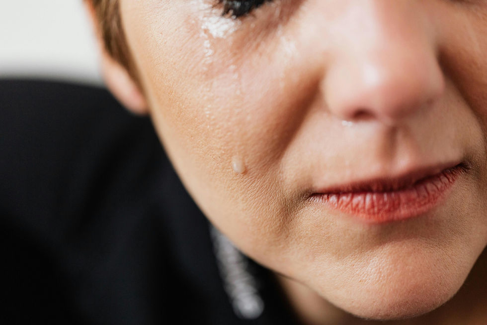 woman crying