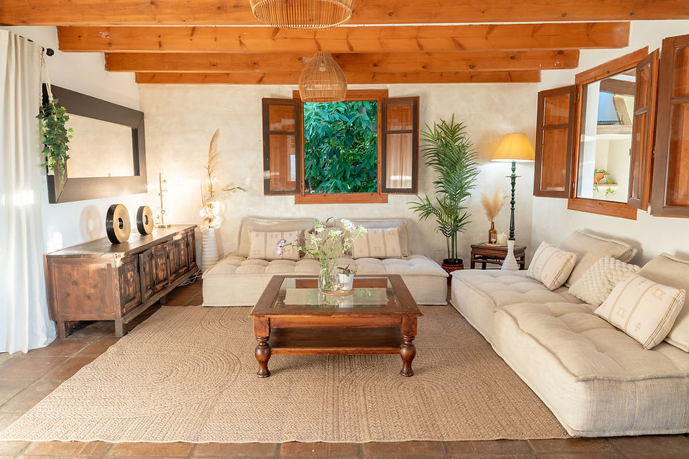 Villa lounge area at La Fuente de Casares