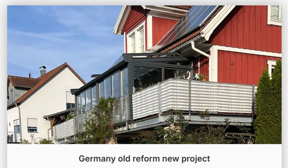  Germany sunroom residential  project 