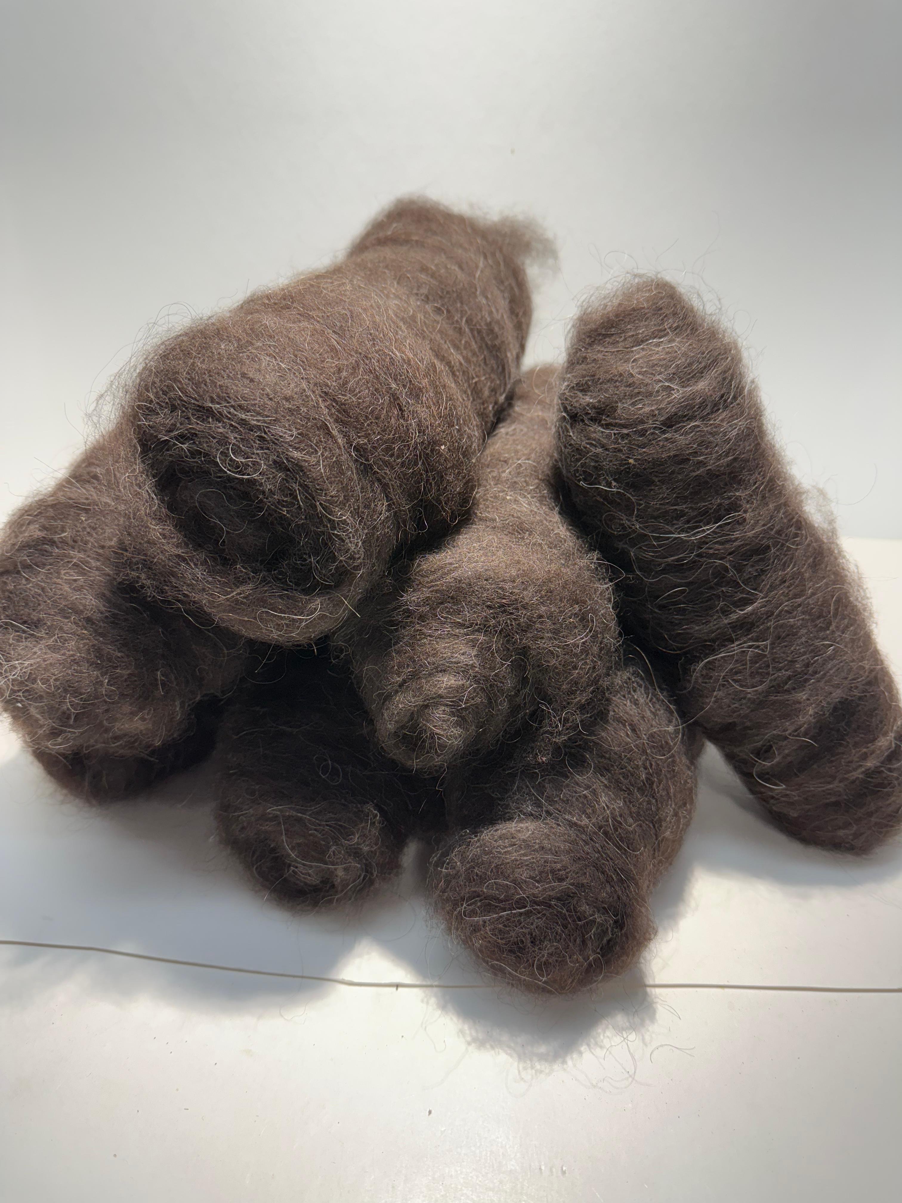 Icelandic wool roving - 2 and 1 ounce bumps