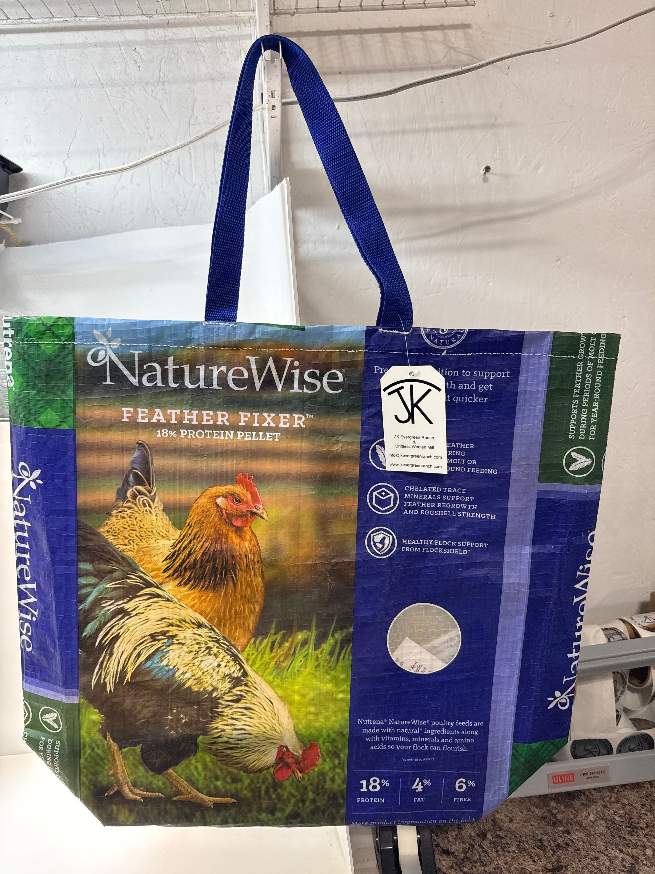 Feed bag tote - Roster and Hen