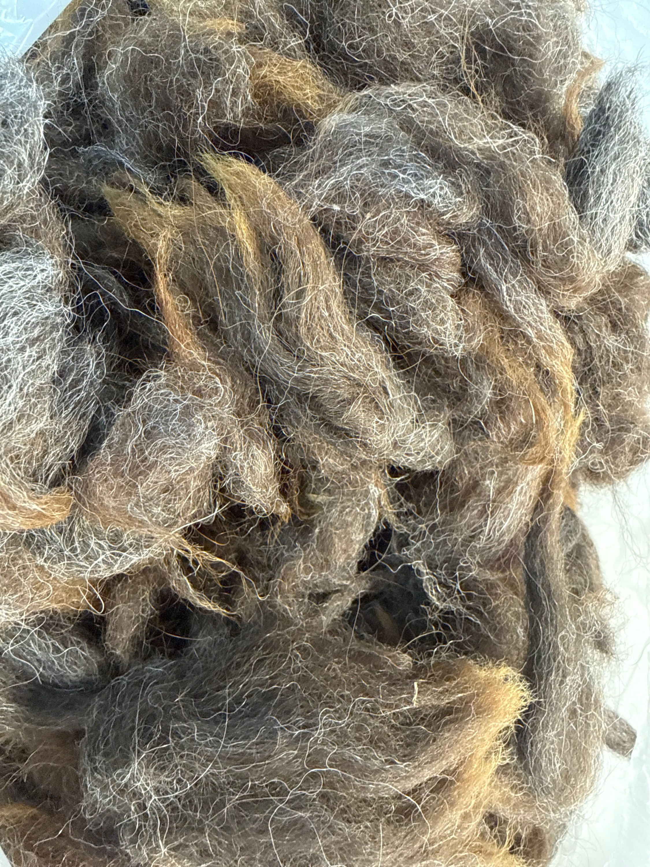 Alpaca Washed unprocessed wool - white -6 pound