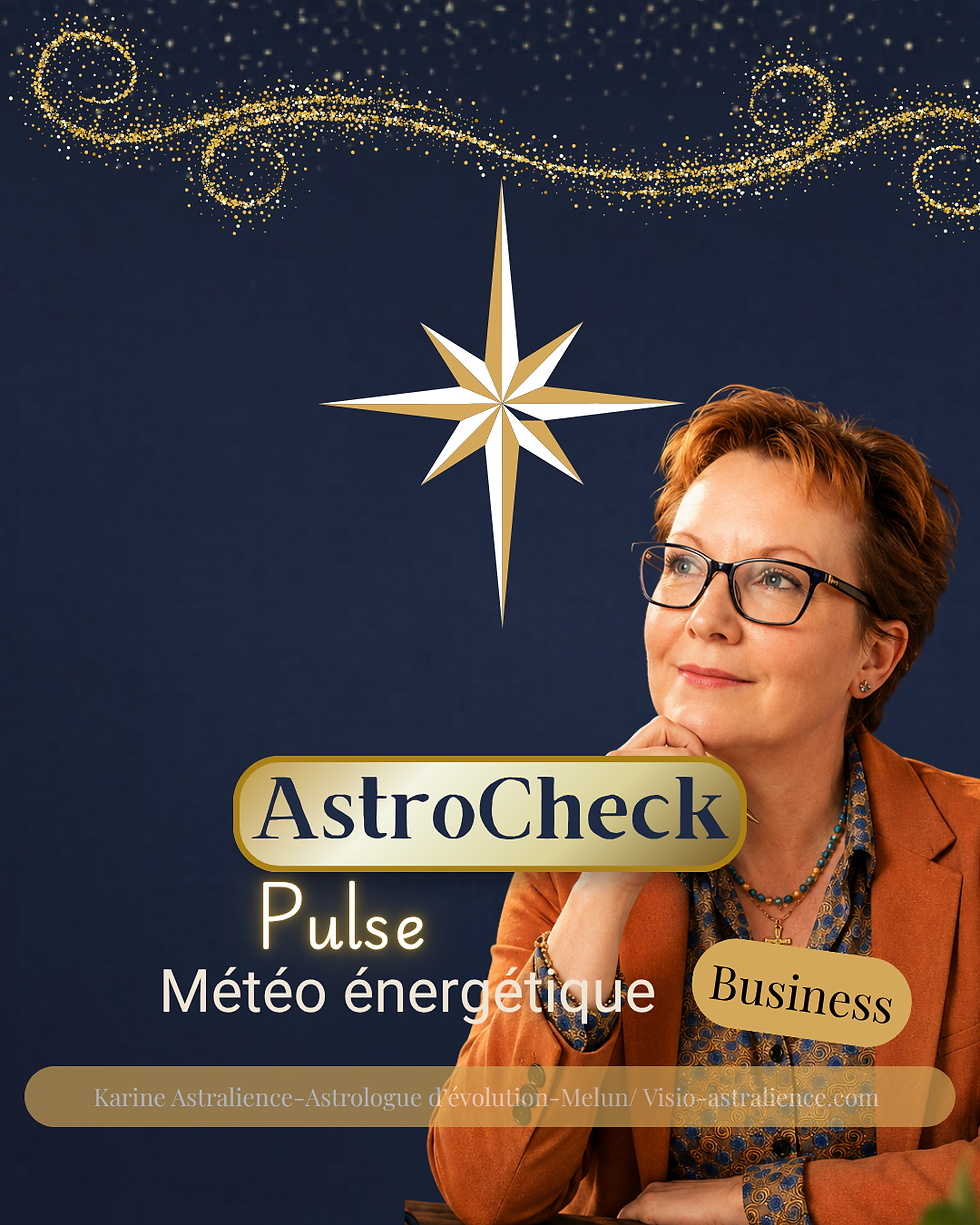 AstroCheck : Découverte des Énergies Astrologiques HebdomadairesAstroCheck vous propose une exploration des énergies astrologiques de la semaine, guidée par une experte en astrologie stratégique d'évolution basée à Melun.