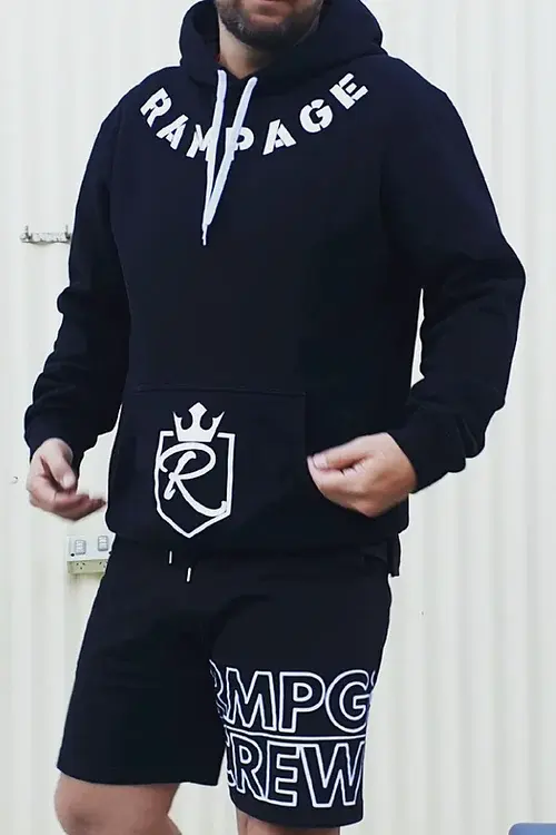 Thumbnail: Mens BLACK stencil Hoodie