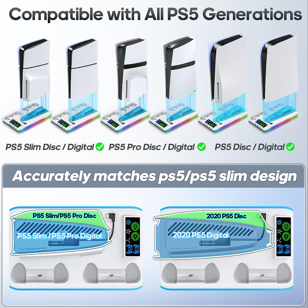 Thumbnail: Game Stand For Sony PS5 Console Playstation Play Stations PS 5 Slim Pro Support 