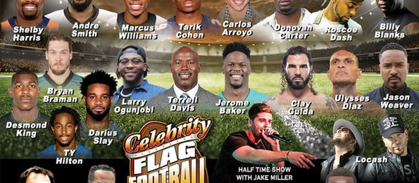2020 Superbowl EXCLUSIVE: CELEBRITY SWEAT FLAG FOOTBALL CHALLENGE Interviews