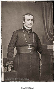 Portrait of Bishop Carlos de Borbón wearing religious vestments