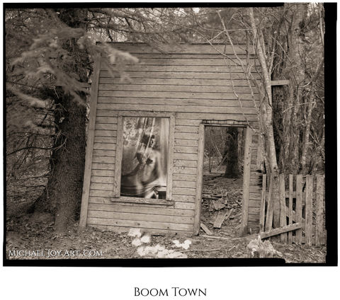 Abandoned wooden shack, "Boom Town", MichaelJoyArt