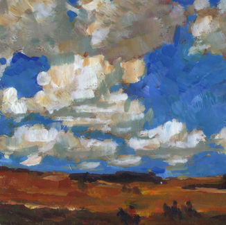 gouache landscape Payne paesaggio 