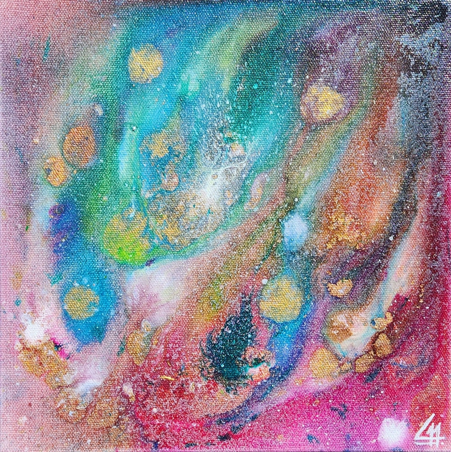 Pink Universe 10 x 10 inch