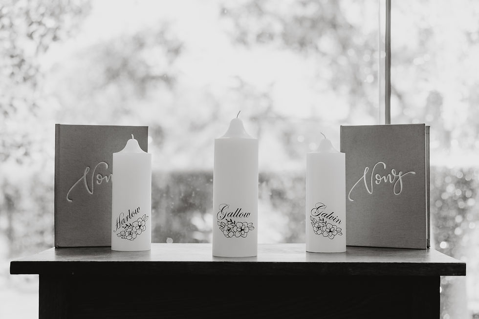 unity candles or family candles in your wedding ceremony