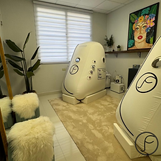 The Face Place team that will do all your treatments and take care of you. Glow Pod O2 Rejuvenate.