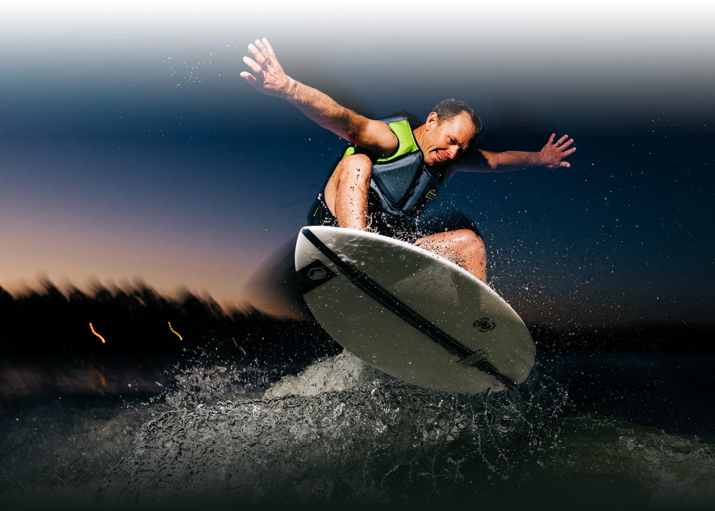 wakesurfing