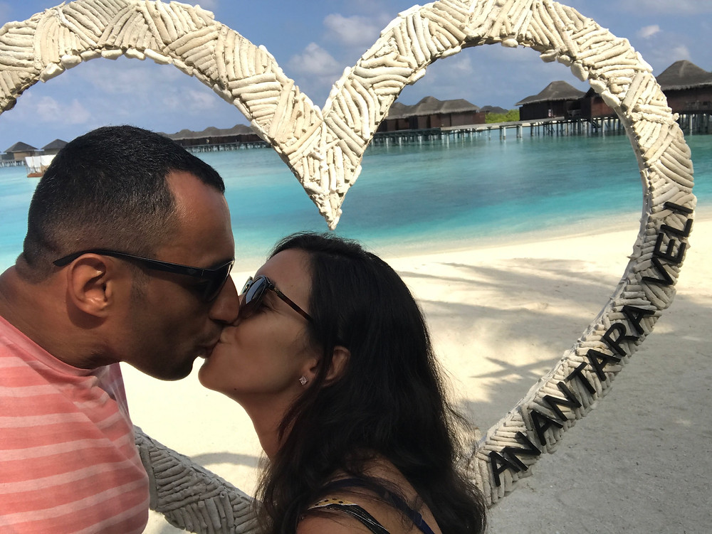 casal lua de mel maldivas fotos