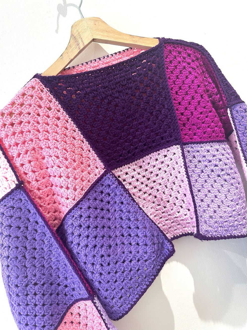 Thumbnail: Granny Square Midi Top | Midi Jumper | Large Pull Over Top | Hippy Clothes