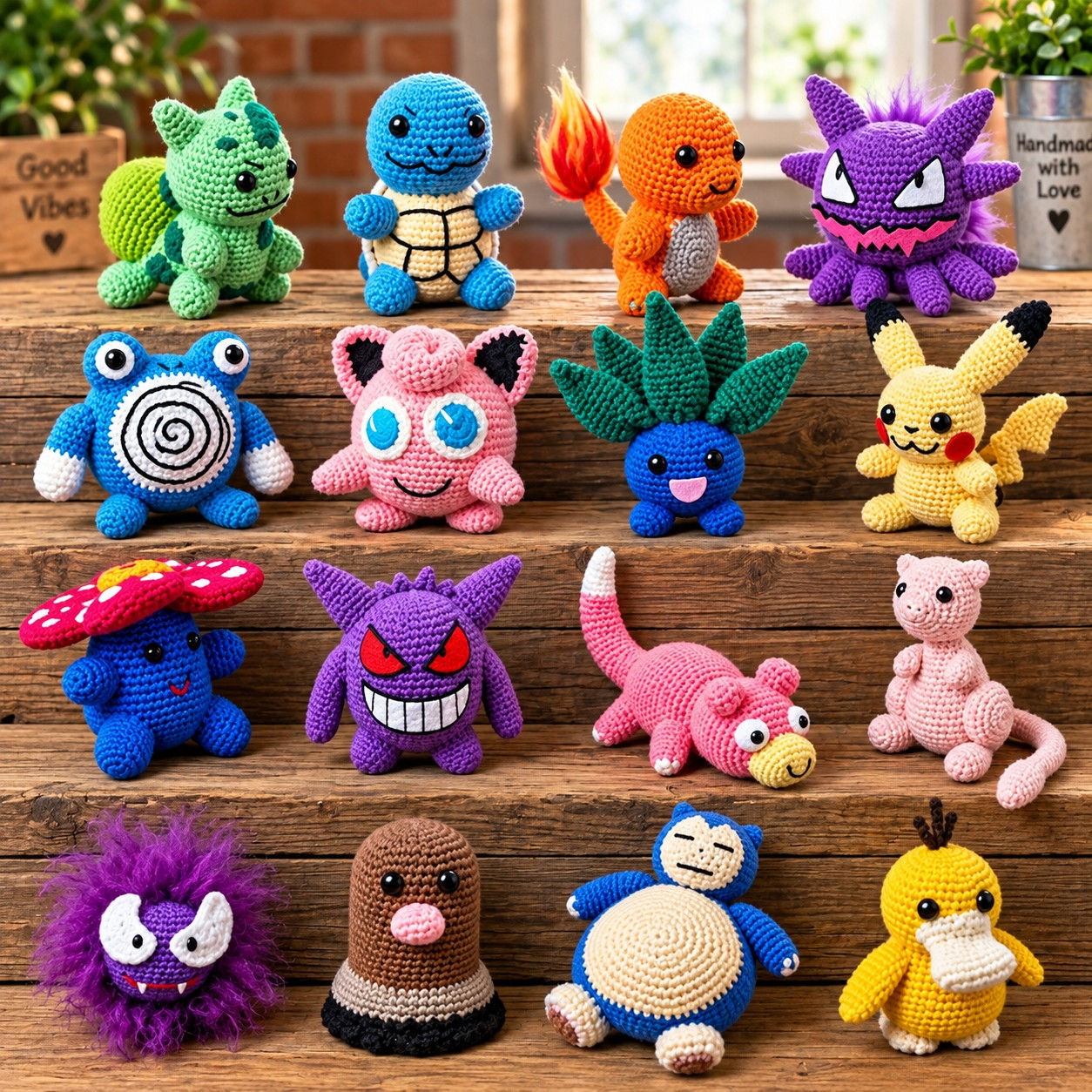 Pokémon inspired crochet amigurumi pattern collection