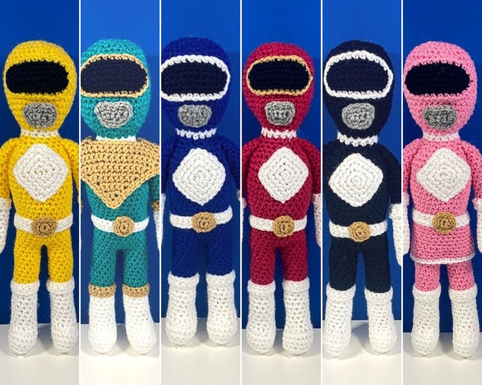 The Power Rangers - Written Crochet Pattern
