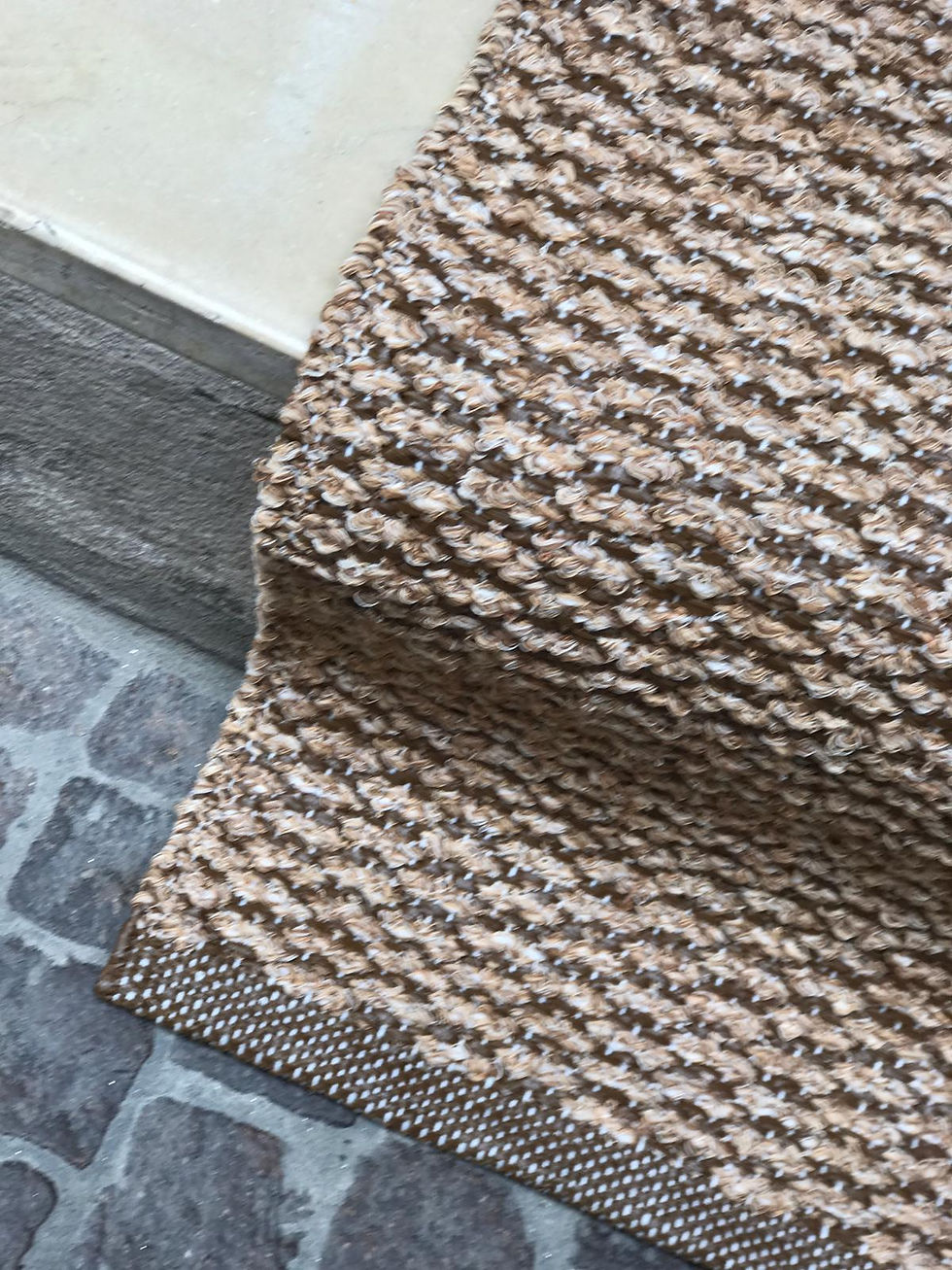 Miniatura: Tappeto in Vinile e cotone brown