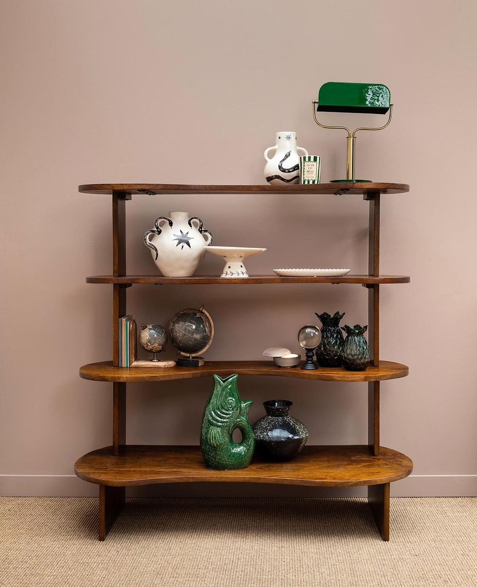 Miniatura: Fermalibri in metallo e legno "Mappamondi"