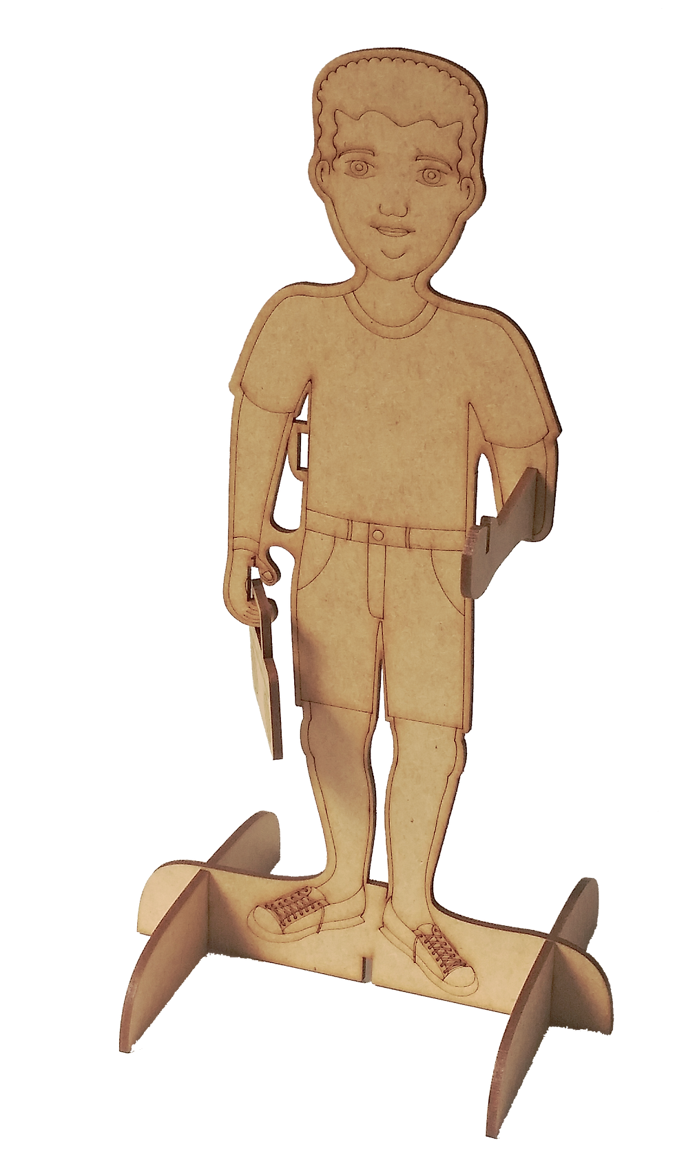 Miniatura: o boneco do rei do maracatu sem a fantasia