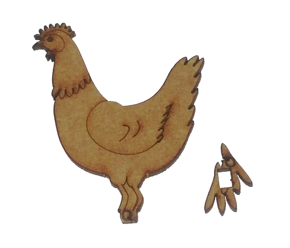 Miniatura: galinha desmontada