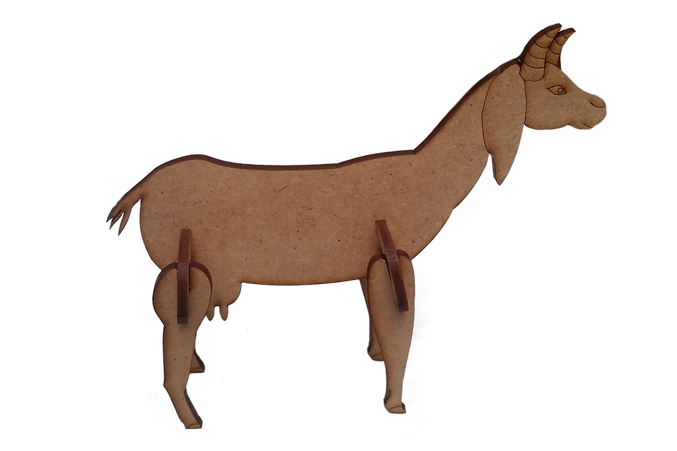 Miniatura: bode montado em MDF