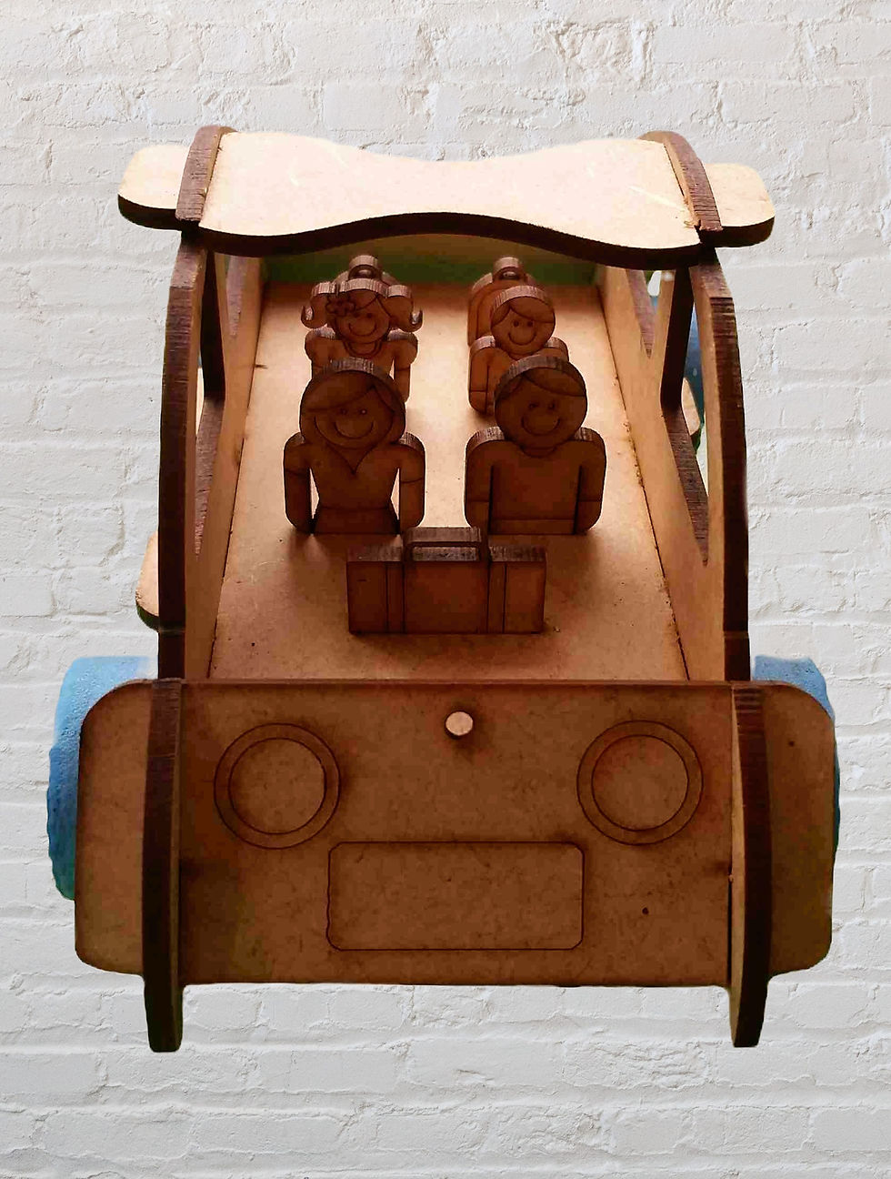 carro fusca montado de frente