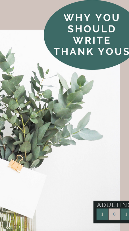 Why You Should Write Thank Yous